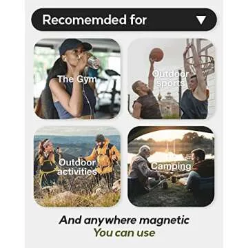 Monggria Magnetic Water Bottle Holder with Sling and Pouch