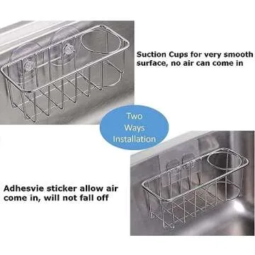 TESOT Kitchen Sink Caddy for Easy Sponge Organization