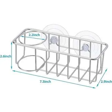 TESOT Kitchen Sink Caddy for Easy Sponge Organization