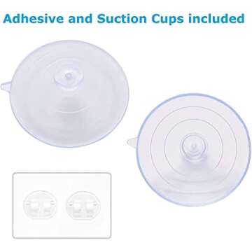 TESOT Sink Caddy Sponge Holder for Kitchen Sink 2 Suspension Options(Suction Cups and Adhesive Hook), SUS304 Stainless Steel, Silver