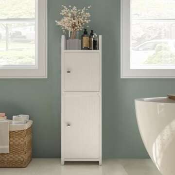 WEENFON Small Bathroom Storage Cabinet for Compact Spaces