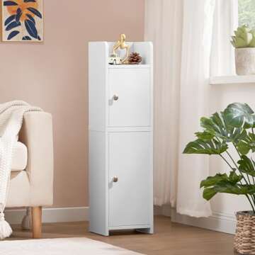 WEENFON Small Bathroom Storage Cabinet for Compact Spaces