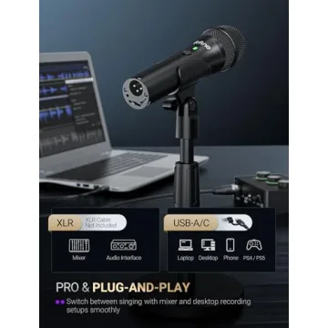 FIFINE USB/XLR Dynamic Microphone for Professional Sound