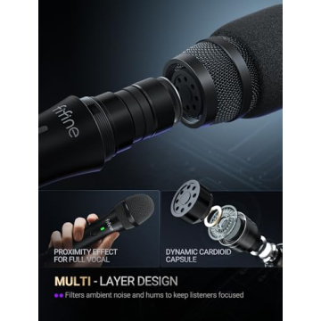 FIFINE USB/XLR Dynamic Microphone for Professional Sound