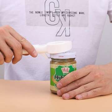 Multi functional jar opener,Used for bottle openers for seniors，jar opener gripper，a friendly gadgets for seniors。Practical in various scenarios，A good gift for the elderly and children.