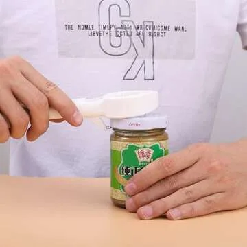 Multi functional jar opener,Used for bottle openers for seniors，jar opener gripper，a friendly gadgets for seniors。Practical in various scenarios，A good gift for the elderly and children.