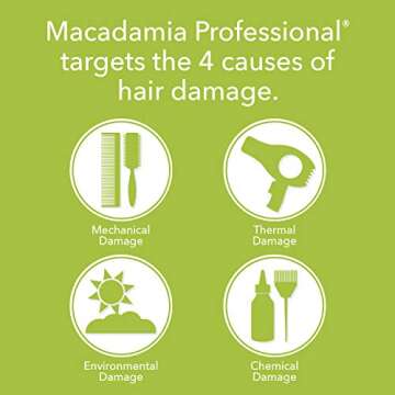 Macadamia Professional Hair Care Sulfate & Paraben Free Natural Organic Cruelty-Free Vegan Hair Products Weightless Repair Hair Conditioner, Green, Conditioner, 33.8 Fl Oz