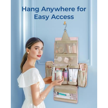 BAGSMART Travel Toiletry Bag for Women - Spacious Organizer