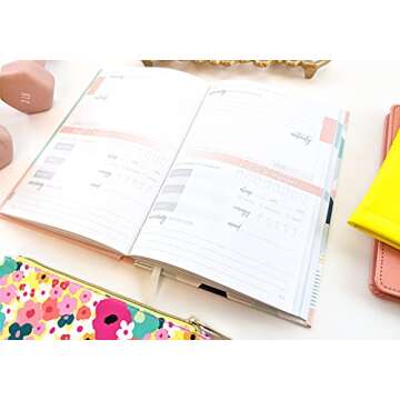The Fitness Planner: A 12 Week Health and Fitness Journal to Track Meals, Workouts and Weight Loss for Women - Exercise and Food Journal