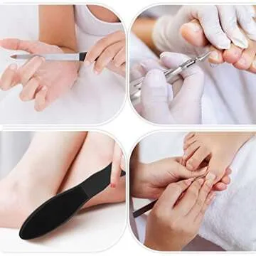 Professional Pedicure Kit, Rosmax 36 in 1 Pedicure Tools Stainless Steel Washable Foot Care Kit Dead Skin Remover Foot Spa Set at Home