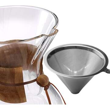 AGOGO Pour Over Coffeemaker Set Classic Series with Filter 8 Cups