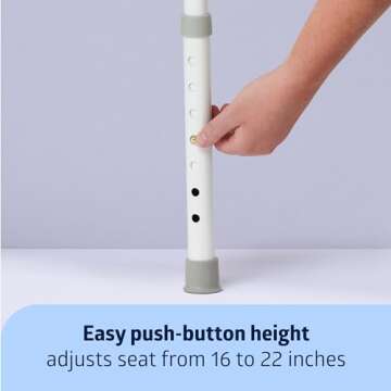 Medline 3-in-1 Steel Bedside Commode for Comfort