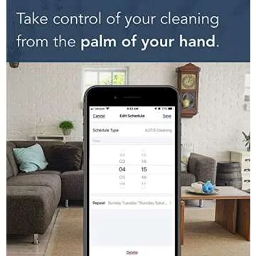 Ecovacs DEEBOT 500 Robot Vacuum Cleaner with Max Power Suction, Up to 110 min Runtime, Hard Floors & Carpets, Pet Hair, App Controls, Self-Charging, Quiet, Large, Black, 8 Each