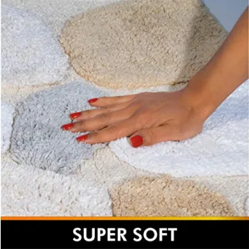 Chesapeake Pebbles Plush 24" x 60" Bath Runner Rug