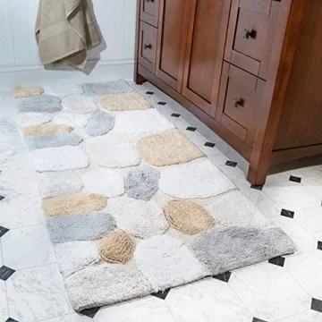 Chesapeake Pebbles Plush 24" x 60" Bath Runner Rug