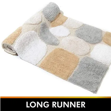 Chesapeake Pebbles Plush 24" x 60" Bath Runner Rug
