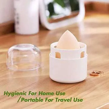 BEZOX Makeup Sponge Holder for Clean, Organized Beauty