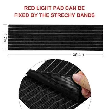 LOVTRAVEL New 660nm LED Red Light and 850nm Near Infrared Light Therapy Devices Large Pads Wearable Wrap for Pain