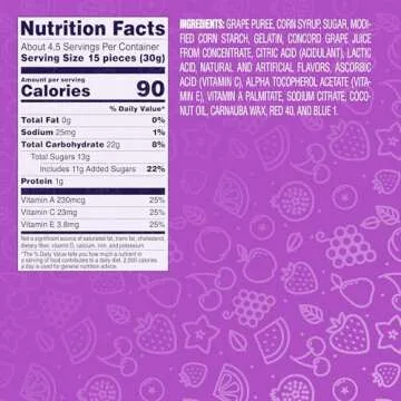 Delicious Welch's Fruit Snacks, Concord Grape Flavor, Gluten Free 12 Pack