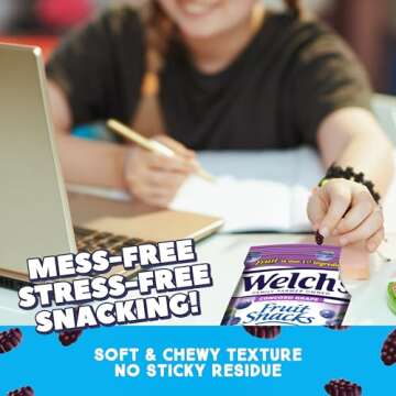 Welch's Concord Grape Fruit Snacks, Gluten Free 12-Pack