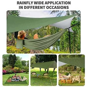 gymolo Camping Hammock with Bug Net & Rain Fly Tarp