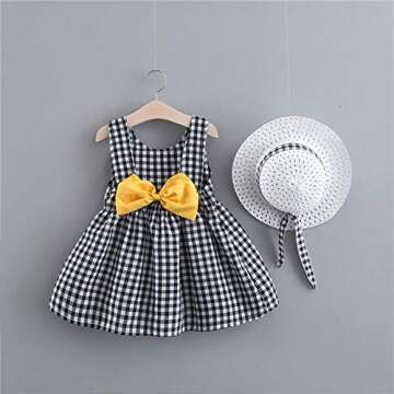 Baby Girls Plaid Tutu Dress Summer Sleeveless Backless Princess Birthday Party Dresses Toddler Littl...