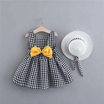 Baby Girls Plaid Tutu Dress Summer Sleeveless Backless Princess Birthday Party Dresses Toddler Littl...