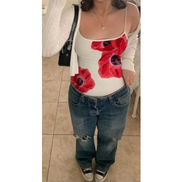 KOSUSANILL Y2k Sexy Sleeveless Crop Tank Top Red