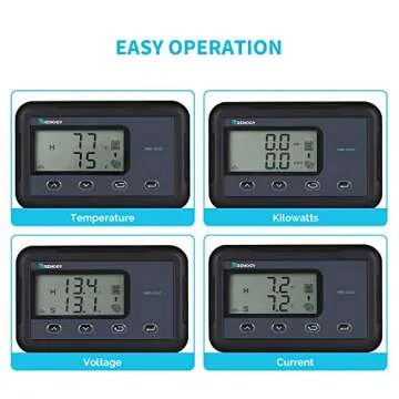 Renogy 12V MPPT Dual Battery Monitoring Screen with Backlit LCD