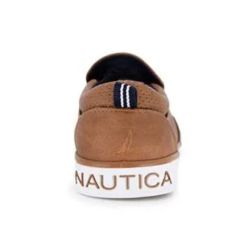 Nautica Kid's Slip-On Casual Shoe Athletic Sneaker Youth-Toddler Akeley Boy Girl Big Kid-Little Kid-Toddler-Bennett-Tan Smooth-5