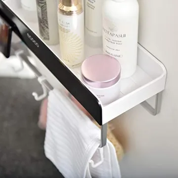 SHE'S HOME Bathroom Wall Mounted Organizer with Towel Bar