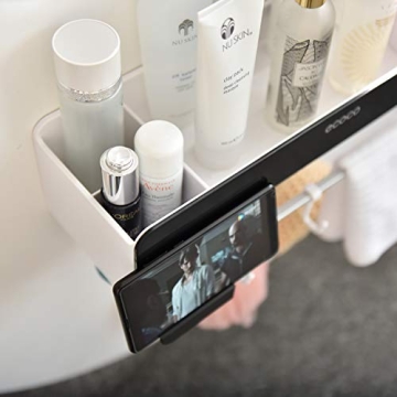 SHE'S HOME Bathroom Wall Mounted Organizer with Towel Bar