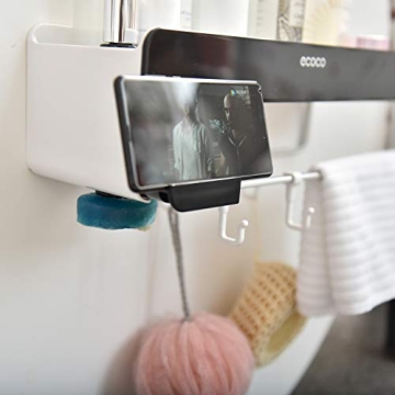 SHE'S HOME Bathroom Wall Mounted Organizer with Towel Bar