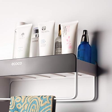 SHE'S HOME Bathroom Wall Mounted Organizer with Towel Bar