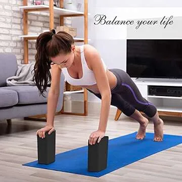 ARLTB 2 Pack Yoga Blocks with Strap for Deepening Poses