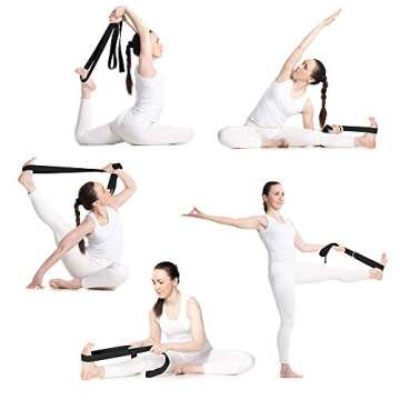 ARLTB 2 Pack Yoga Blocks 9"x 6"x 4" EVA Foam Blocks with Strap, High Density Block for Support and Deepening Poses