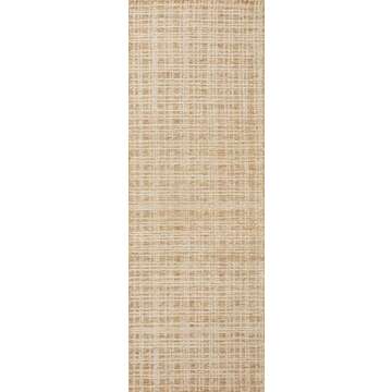 Loloi Chris Loves Julia Polly 7'-9" x 9'-9" Area Rug in Straw/Ivory - Large Neutral Area Rug, Unique Patterned Rug for Living Room, Bedroom, Dining Area, Home Office
