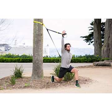 TRX FIT Suspension Training: Bodyweight Fitness Resistance Training | Fitness for All Levels & All Goals for Total Body Workouts for Home & Travel | Lightweight & Portable | Workout Poster Included