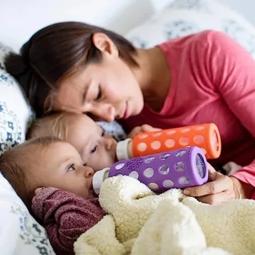 Lifefactory 9 oz Glass Baby Bottles - Eco-Friendly Choice