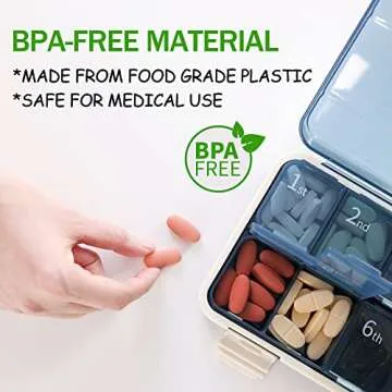 MTZRFLL 7 Day Pill Organizer with Extra Large Compartments