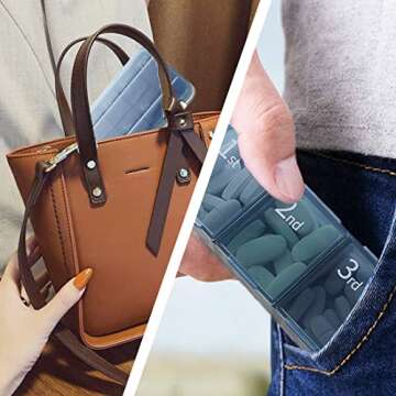 MTZRFLL 7 Day Pill Organizer with Extra Large Compartments