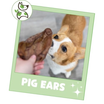 Nature Gnaws Pig Ears - Natural Dog Chews for Aggressive Chewers