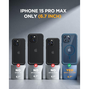 Miracase iPhone 15 Pro Max Case - Magnetic & Full-Body