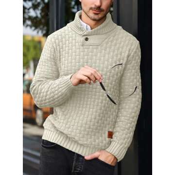 Stylish Arcciit Men's Shawl Collar Sweater for Winter