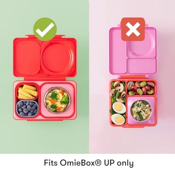 OmieBox UP (2 Pack) Leakproof Dips Containers - Food Safe Silicone for On-the-Go Snacks