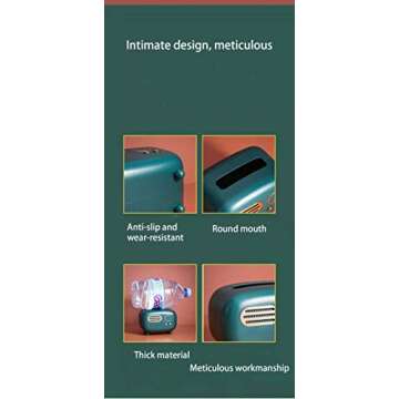 Qianmozz Facial Tissue Box Cover Holders ，Cute Retro Radio StyleKleenex Box Holder for Bathroom, Bedroom or Office (Green) (56)