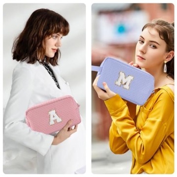 Huifen Personalized Initial Makeup Bag: Stylish & Practical for Women