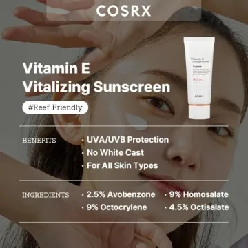 COSRX Vitamin E Sunscreen - Lightweight SPF 50 Protection