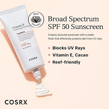 COSRX Vitamin E Sunscreen - Lightweight SPF 50 Protection