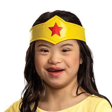 Disguise Wonder Woman Costume for Kids, Official Adaptive Wonder Woman Jumpsuit with Skirt,